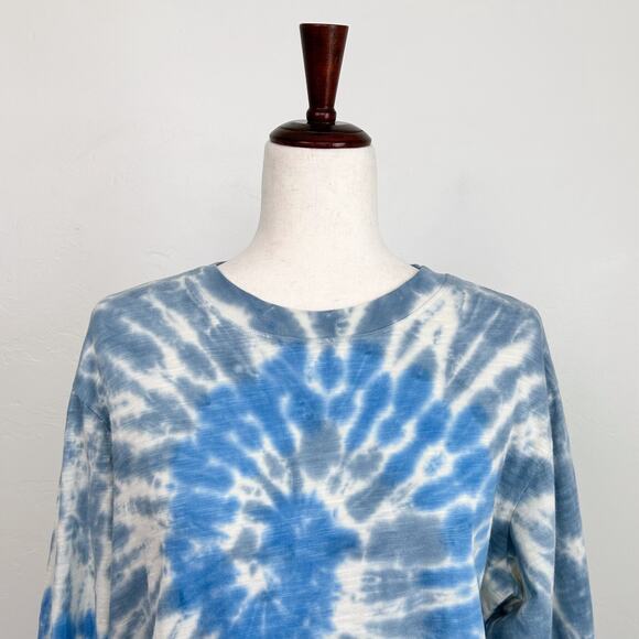 Pam & Gela Tie Dye Slouchy Crop Long Sleeve Tee - Picture 4 of 12